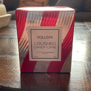 Voluspa crushed candy cane candle
